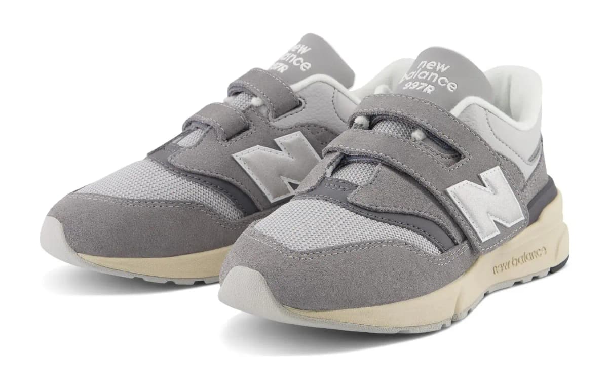 New Balance NB 997R Slip-Resistant Low-Top Kids' Running Shoes Gray Kids' 3