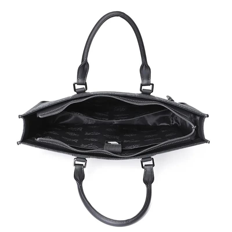 SEPTWOLVES Cow Leather Briefcase QPL Qara 4