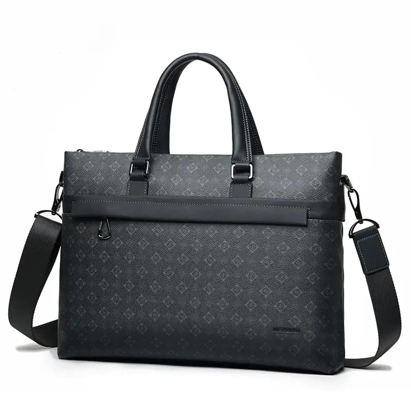 SEPTWOLVES Cow Leather Briefcase QPL Qara 7