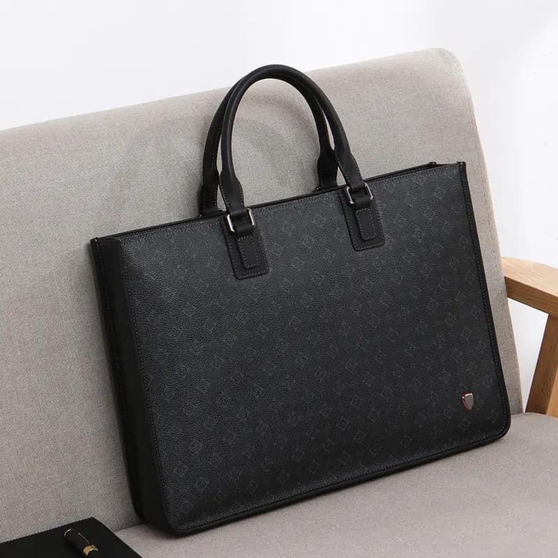 SEPTWOLVES Cow Leather Briefcase QPL Qara 5