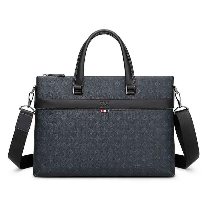 SEPTWOLVES Cow Leather Briefcase QPL Qara 13