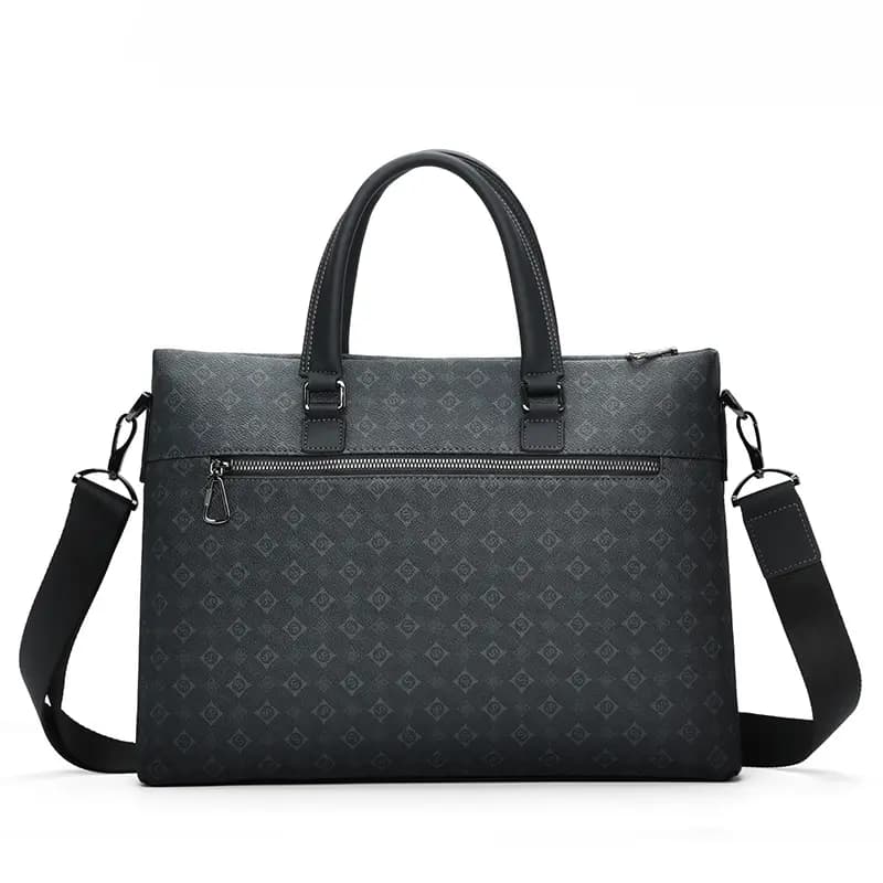 SEPTWOLVES Cow Leather Briefcase QPL Qara 8
