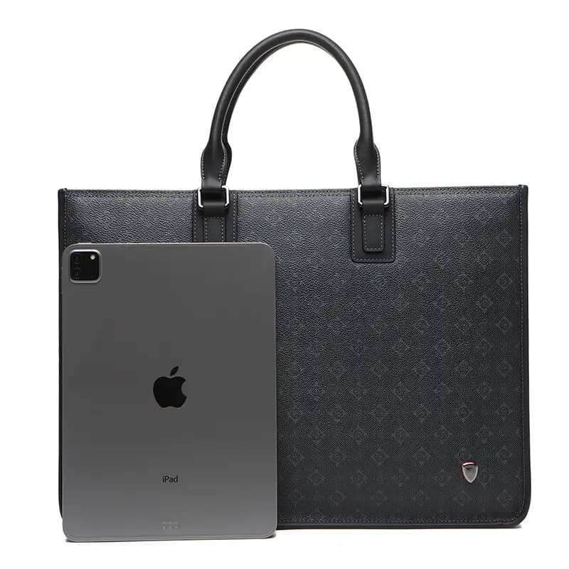 SEPTWOLVES Cow Leather Briefcase QPL Qara 3