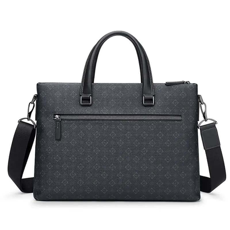 SEPTWOLVES Cow Leather Briefcase QPL Qara 15