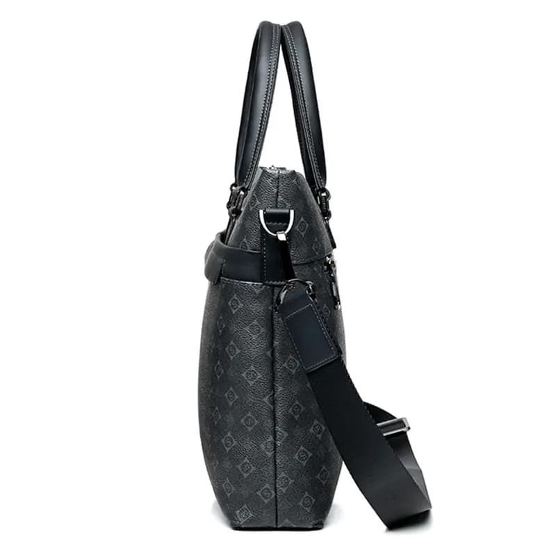 SEPTWOLVES Cow Leather Briefcase QPL Qara 10