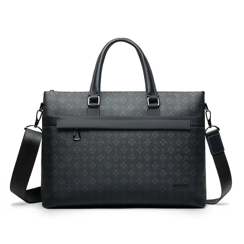 SEPTWOLVES Cow Leather Briefcase QPL Qara 9