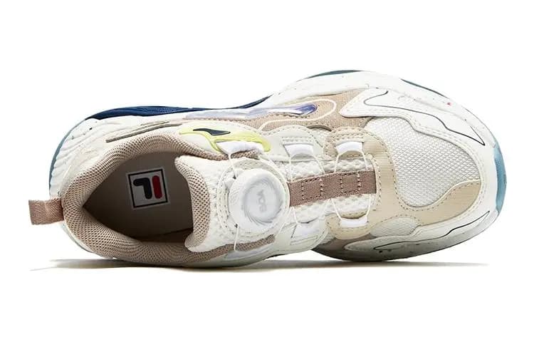 FILA KIDS Anti-Slip Wear-Resistant Low-Top Kids' Training Shoes Lily White Teenagers 3