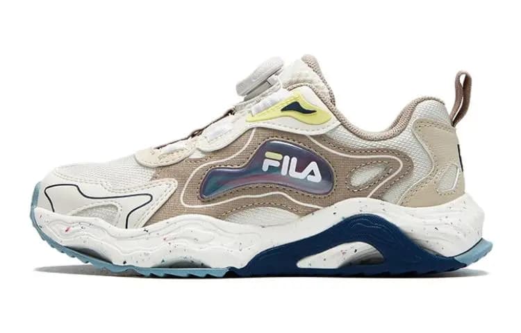 FILA KIDS Anti-Slip Wear-Resistant Low-Top Kids' Training Shoes Lily White Teenagers