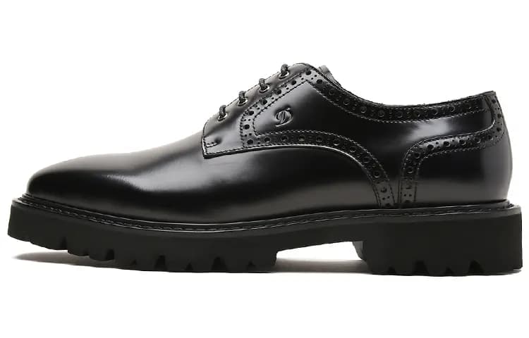 S.T. Dupont Dəri Brogue Kişi Ayaqqabısı Qara