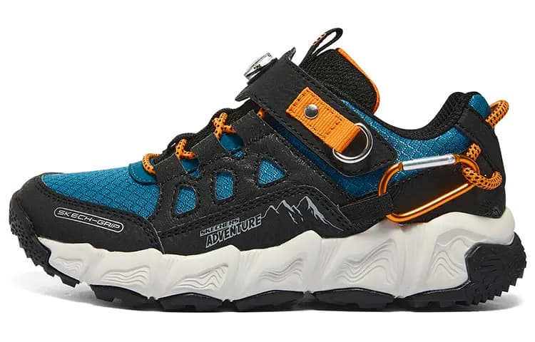Skechers Velocitrek Cushioning Breathable Low-Top Kids' Outdoor Shoes Black Teenagers 3