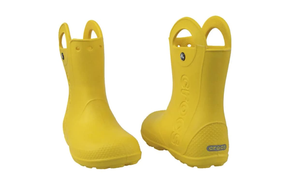 Crocs Uşaq Yağış Çəkməsi Sarı 4