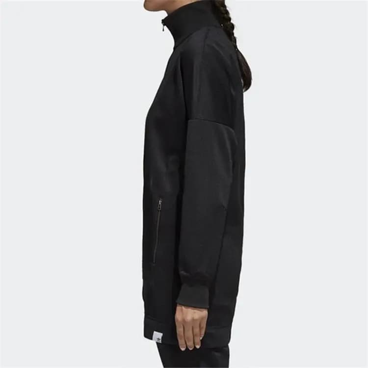 adidas Originals Solid Color Jacket Qadın Qara 4