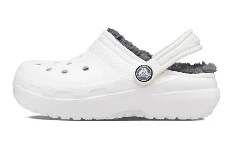 Crocs Anti Slip Wear Resistant Kids' Slippers White Gray Kids'