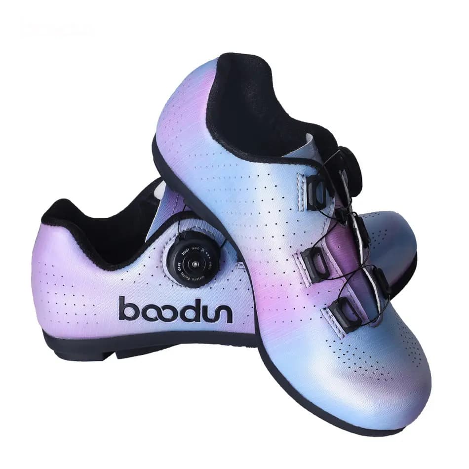 BOODUN Anti-Slip Wear-Resistant Low-Top Cycling Shoes Women's Dark Violet 3