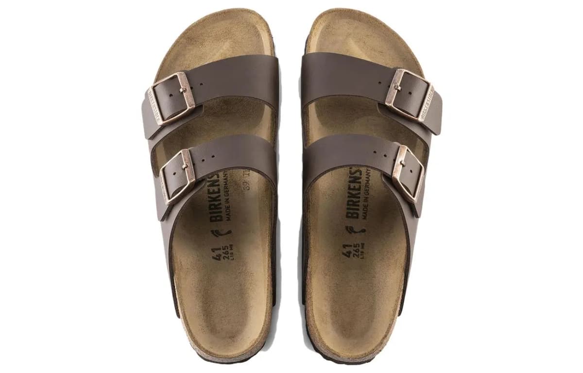Birkenstock Trendy Soft Comfort Slide Sandals Unisex Dark Brown Narrow 4