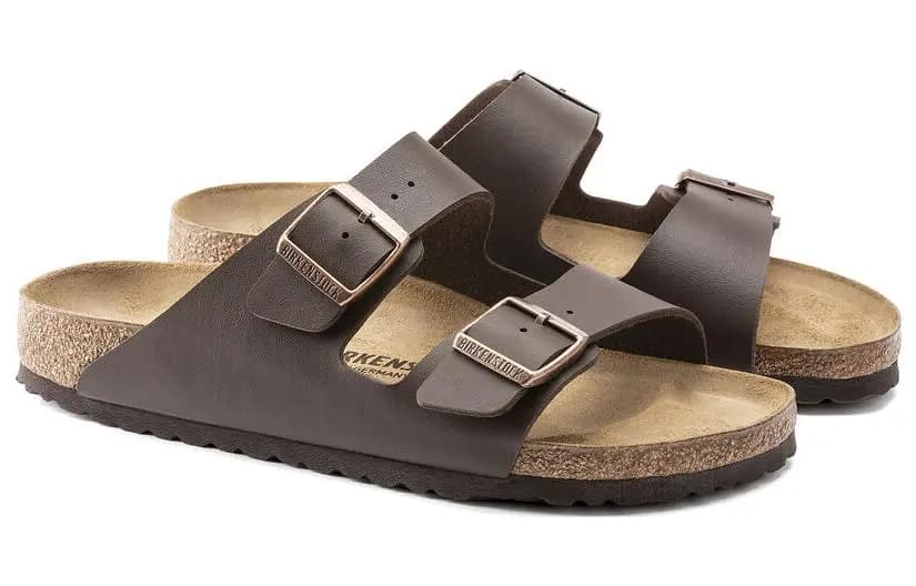 Birkenstock Trendy Soft Comfort Slide Sandals Unisex Dark Brown Narrow 3