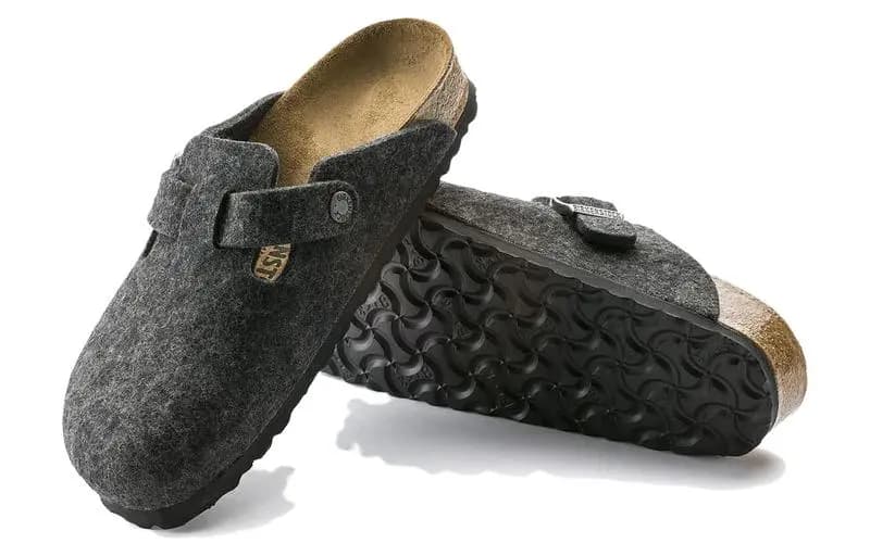 Birkenstock Boston 'Wool Felt Anthracite' 5