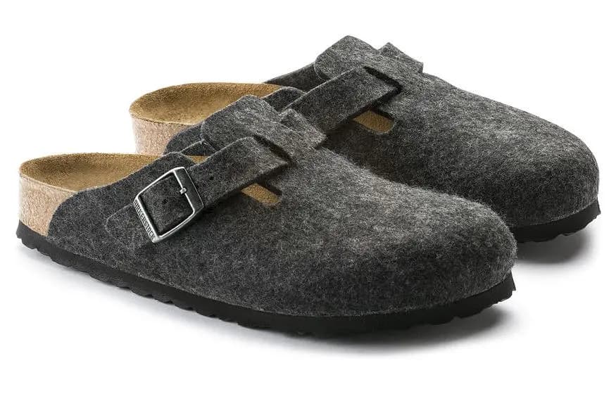 Birkenstock Boston 'Wool Felt Anthracite' 3
