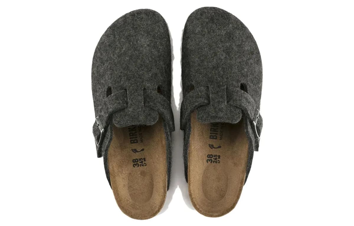 Birkenstock Boston 'Wool Felt Anthracite' 4
