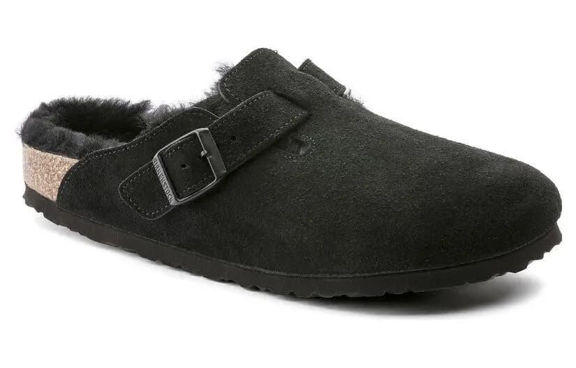 Boston Birkenstock Shearling Suede Qara 2