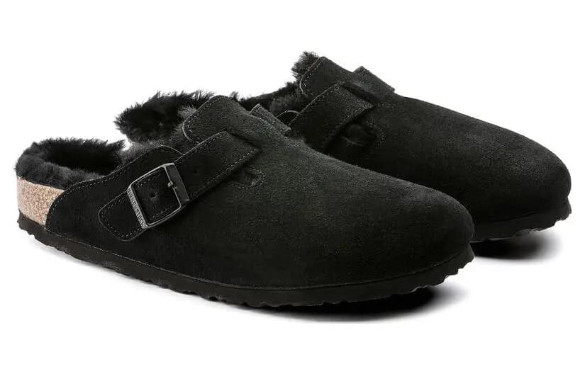 Boston Birkenstock Shearling Suede Qara 3