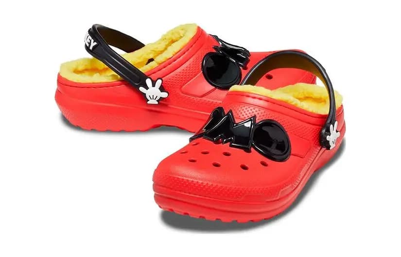 Crocs Classic Disney Mickey Uşaq Səndəli Qırmızı/Qara 3