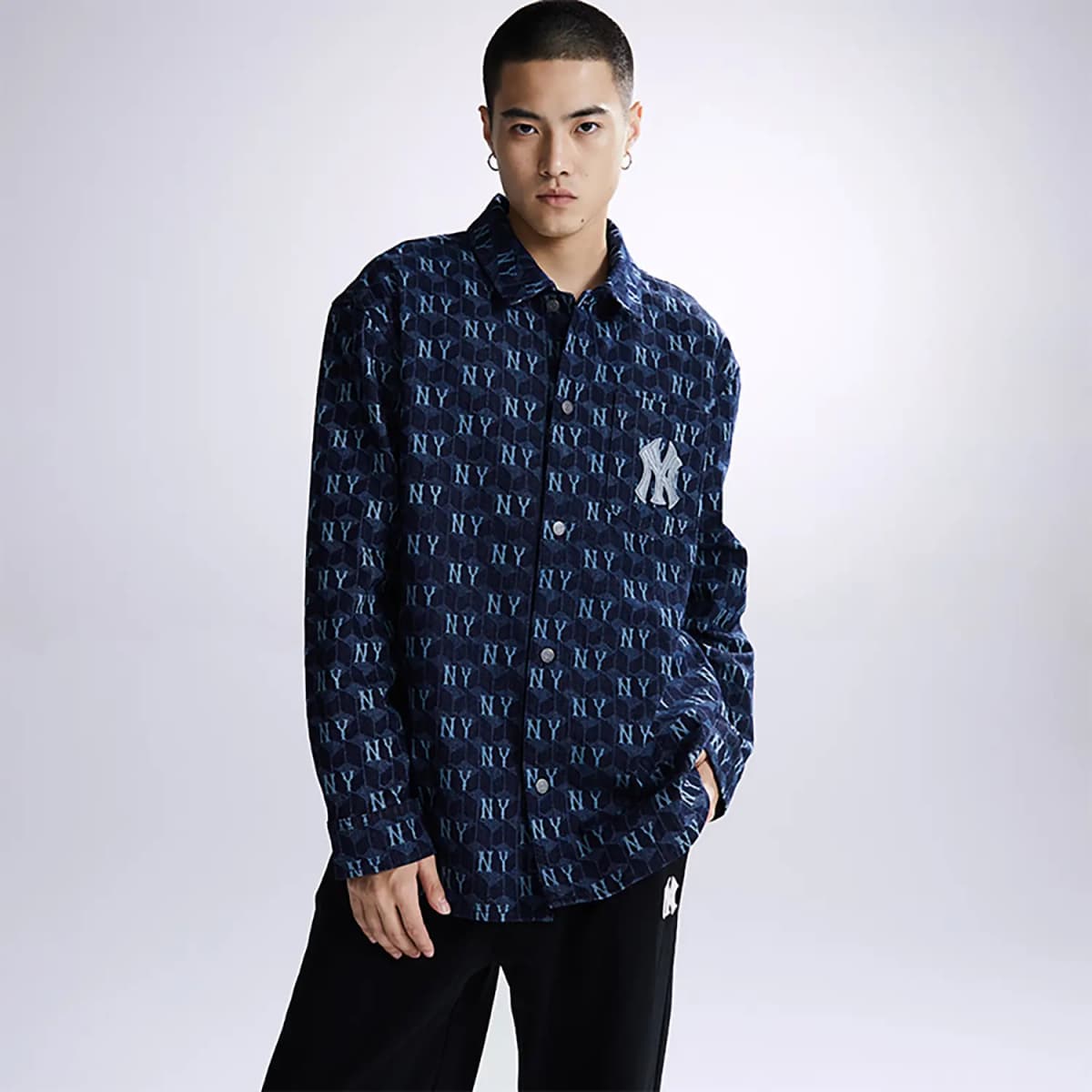 MLB Denim Jackets Unisex Dark Marine Blue 3
