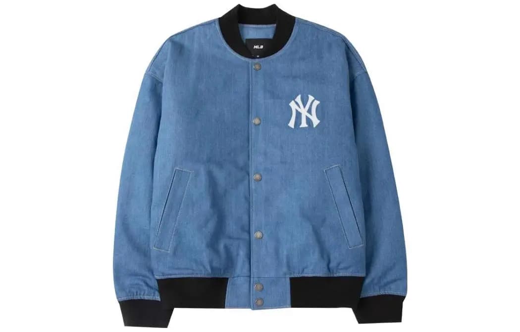 MLB New York Yankees Unisex Denim Pencək Göy
