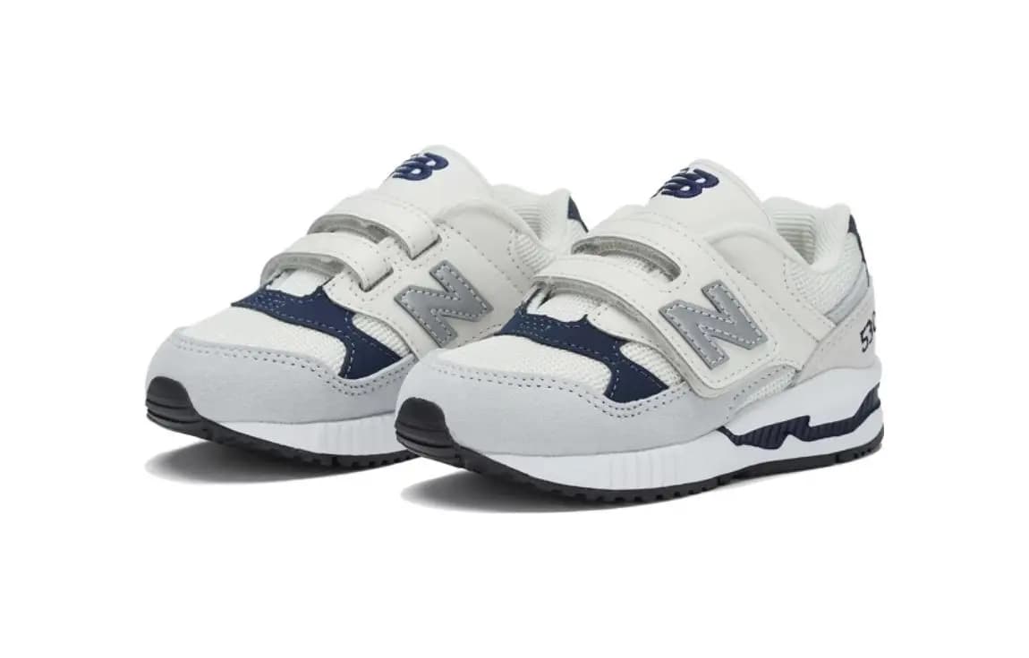 New Balance NB 530 Wear-Resistant Low-Top Toddler Shoes White Gray Infant And Toddler 3