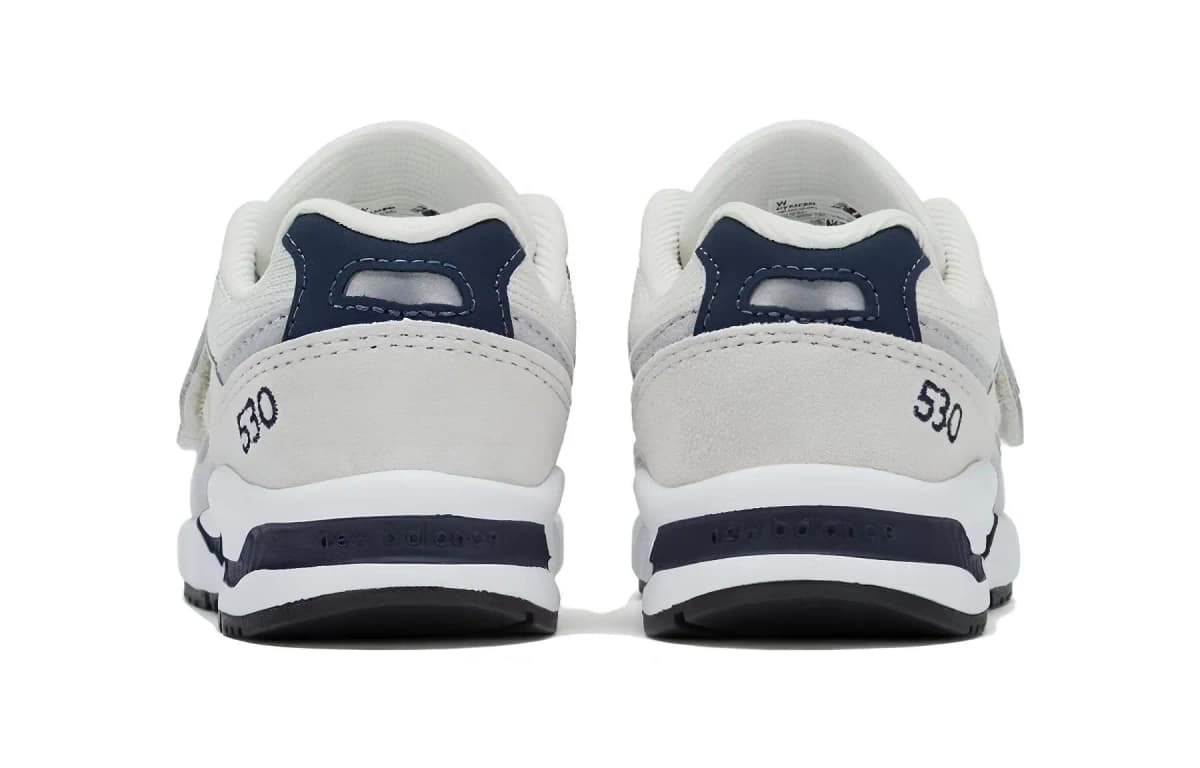 New Balance NB 530 Wear-Resistant Low-Top Toddler Shoes White Gray Infant And Toddler 5