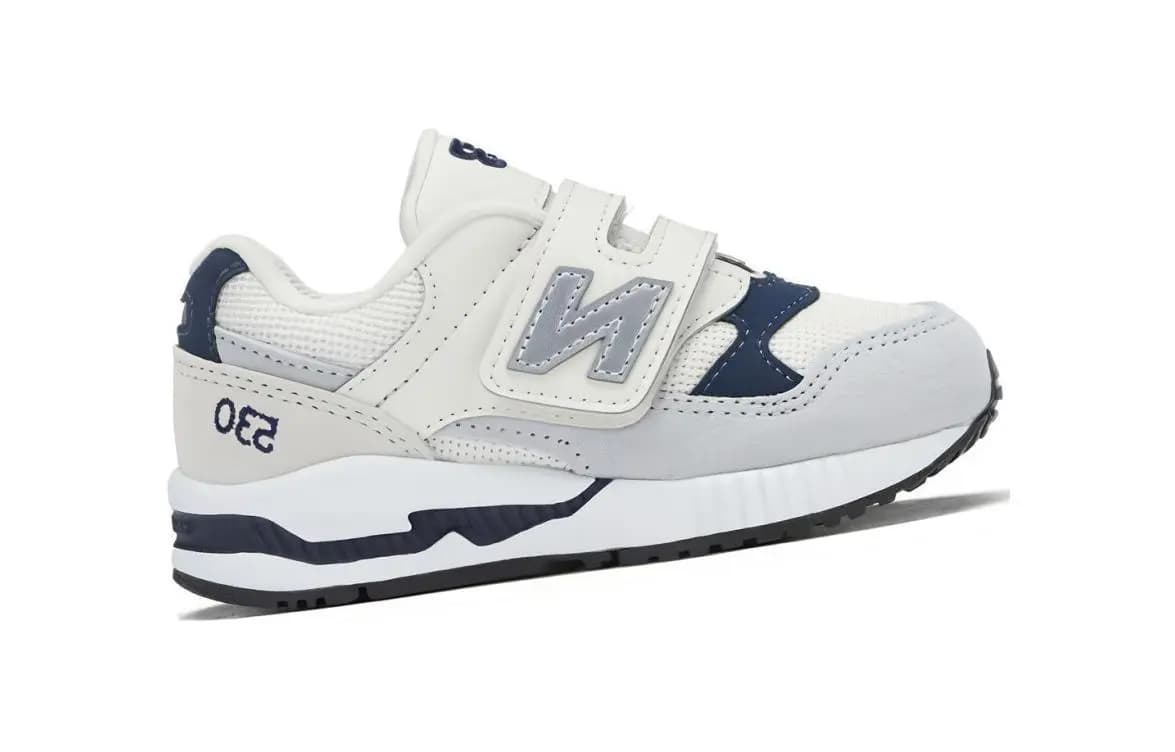 New Balance NB 530 Wear-Resistant Low-Top Toddler Shoes White Gray Infant And Toddler 2