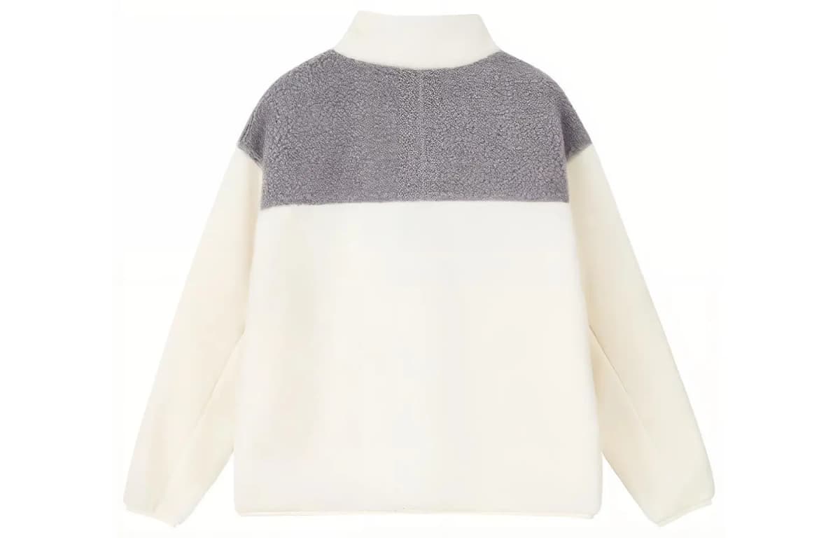 New Balance Velvet-feel Coat Women's Gray White 2