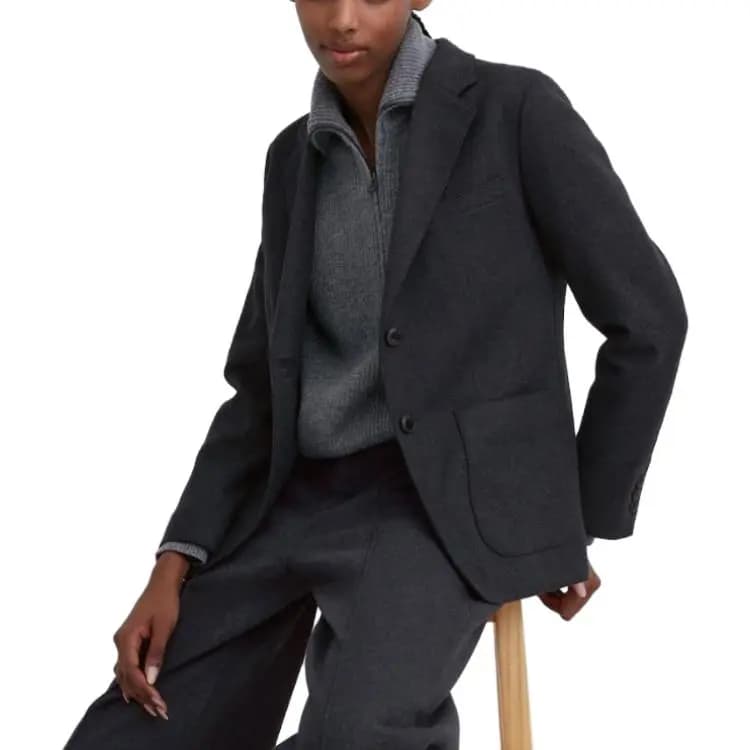 UNIQLO X Clare Waight Keller Qadın Kostyumu Tünd Boz 4