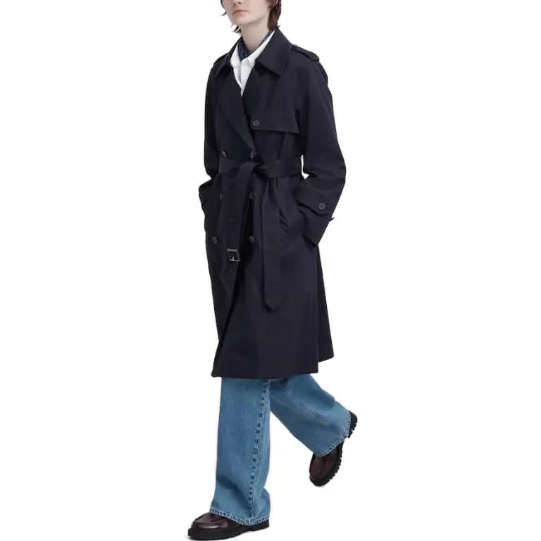 UNIQLO x Clare Waight Keller Qadın Trençkotu Tünd Göy 2