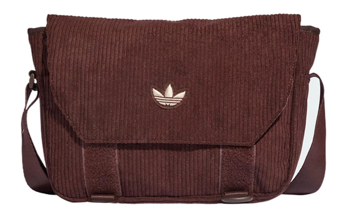 Adidas Originals Məxmər Çiyin Çantası Tünd Qəhvəyi