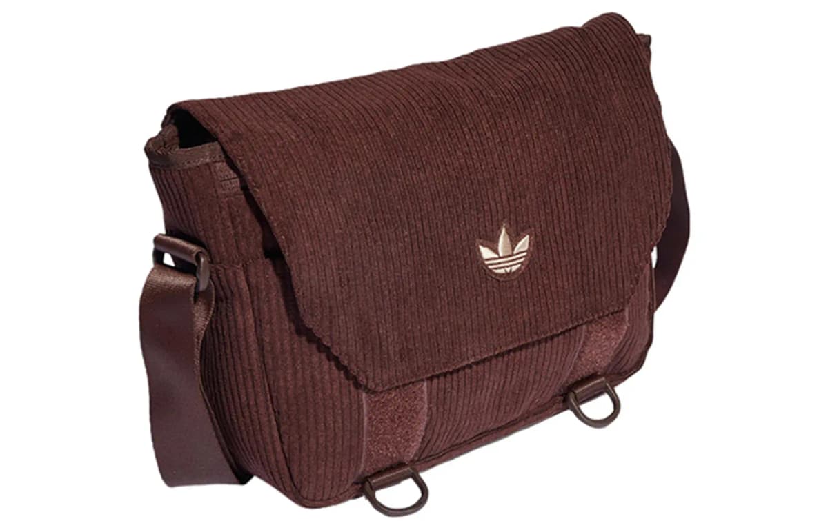 Adidas Originals Məxmər Çiyin Çantası Tünd Qəhvəyi 2