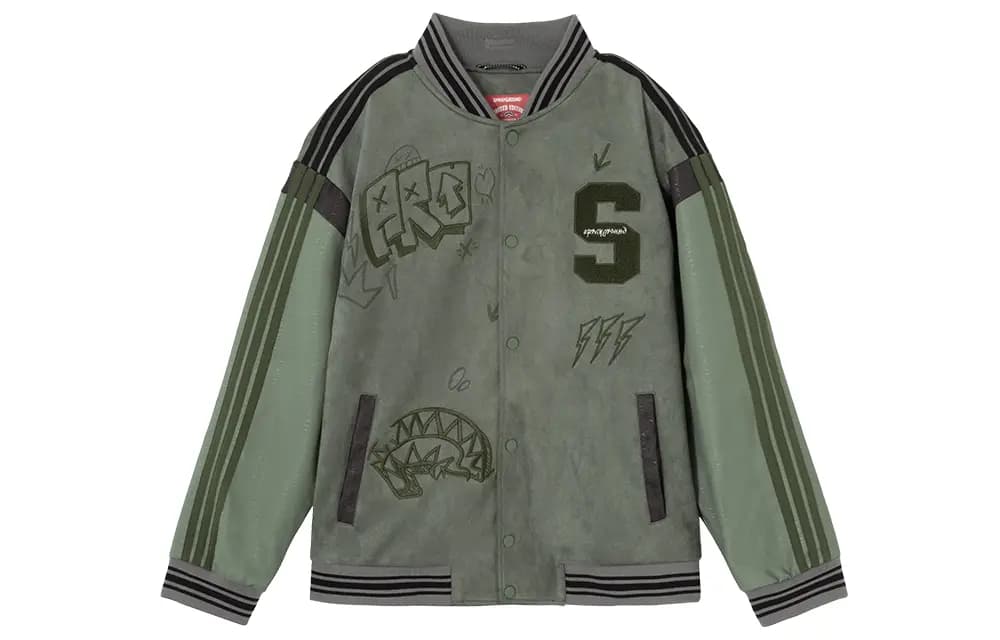 SPRAYGROUND Shark Mouth Baseball Gödəkçəsi Unisex 12