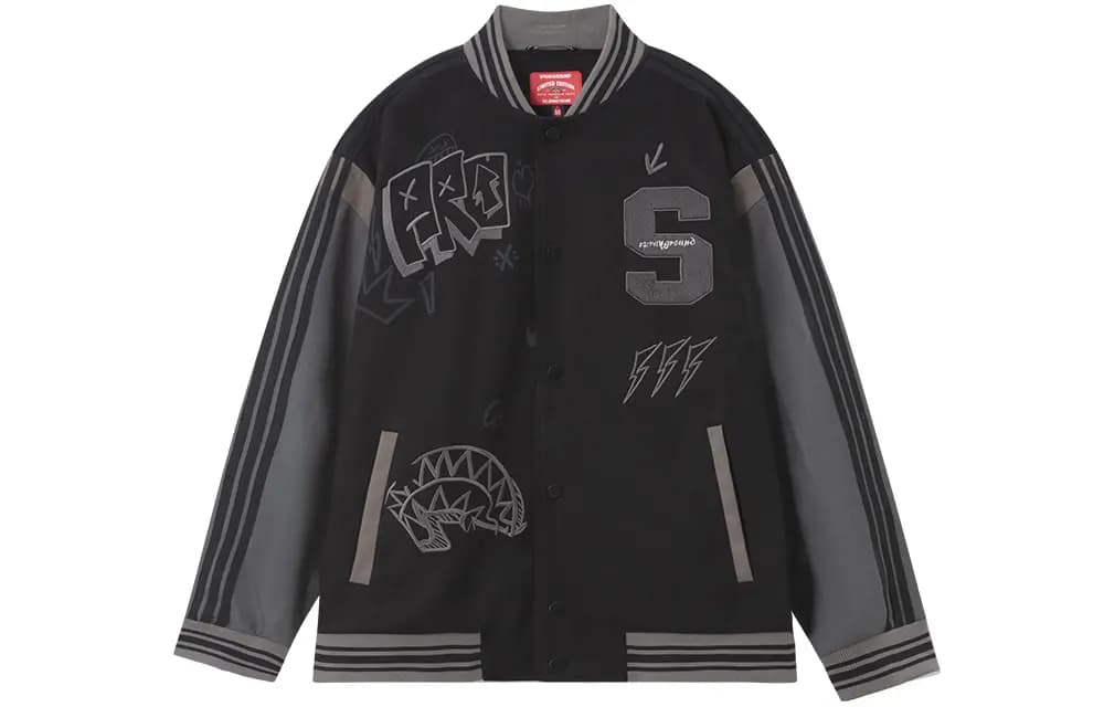 SPRAYGROUND Shark Mouth Baseball Gödəkçəsi Unisex 6