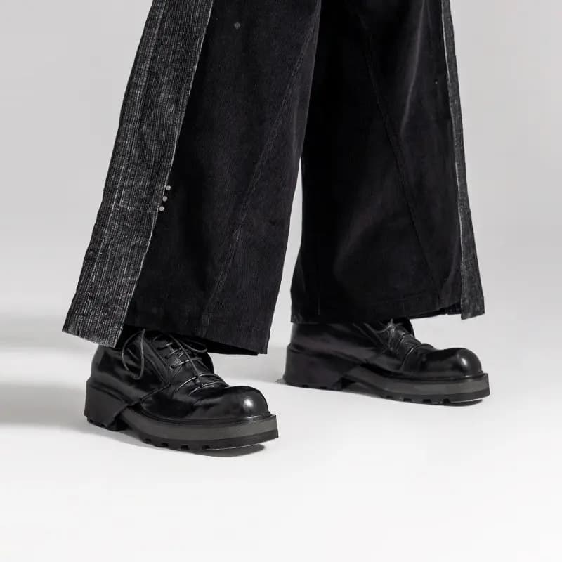 HUANXIANGZHE Casual Shoes Unisex Black 8