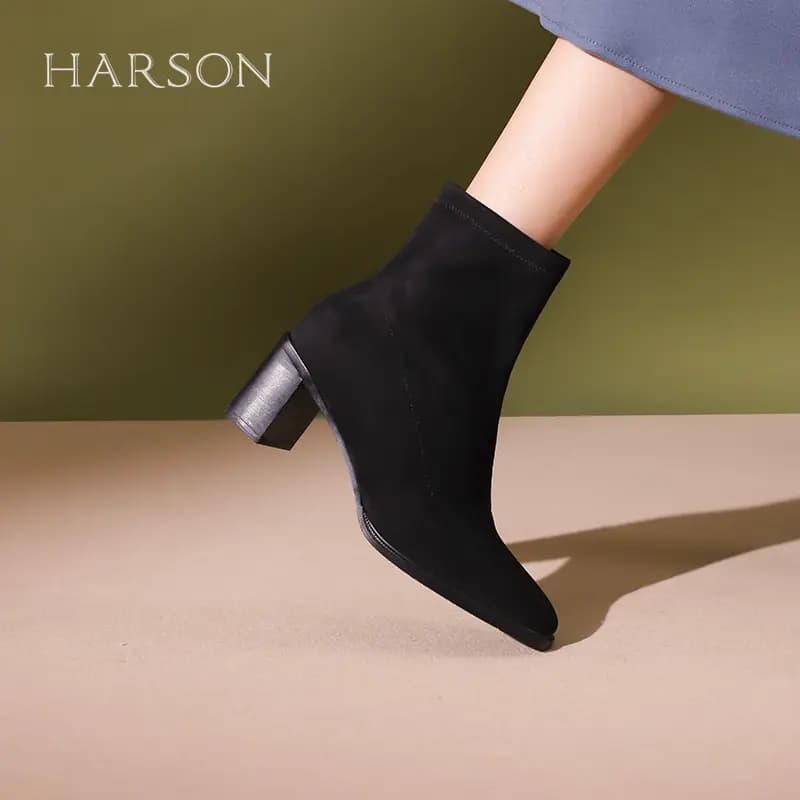 HARSON Qadın Qısa Çəkməsi 6sm 11