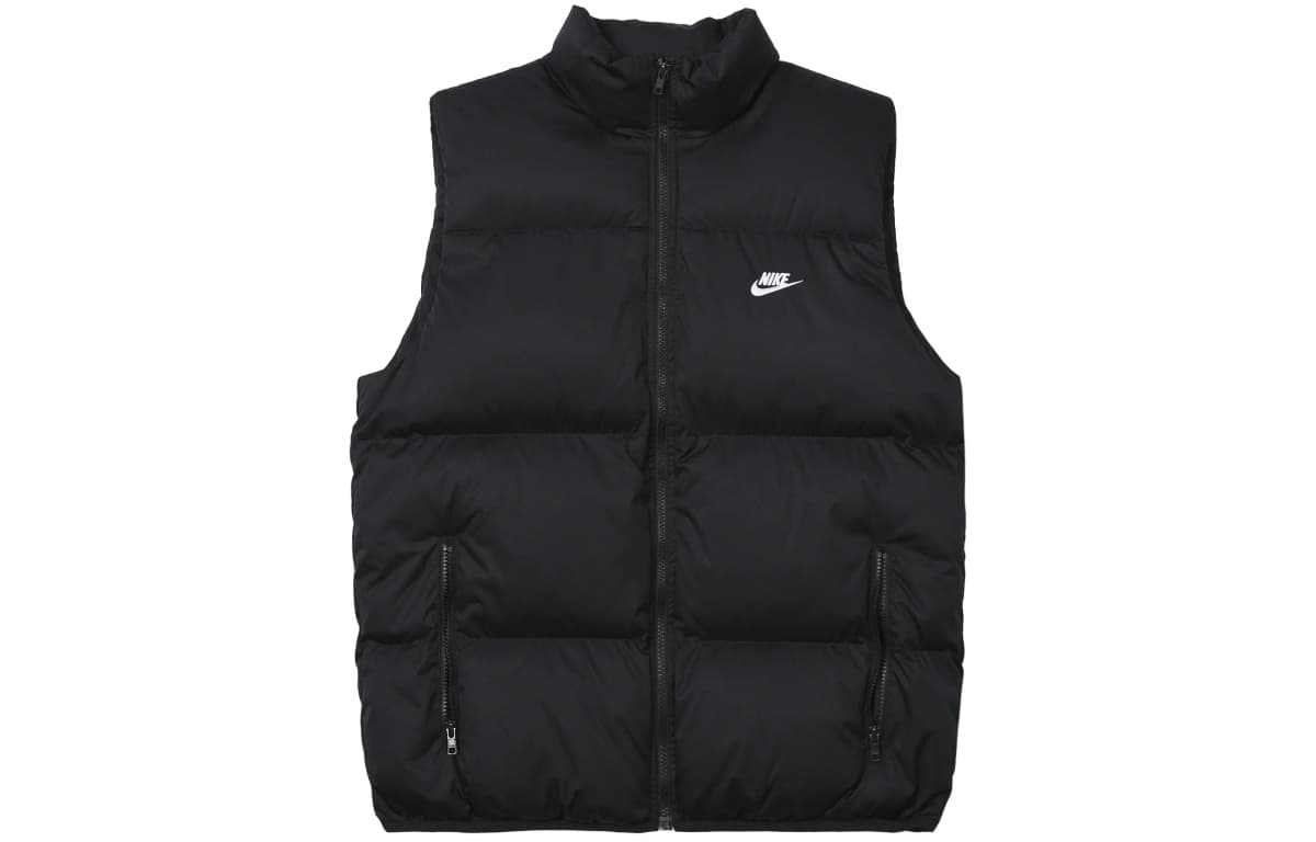 Nike Casual Stand Collar Vest Kişi Qara