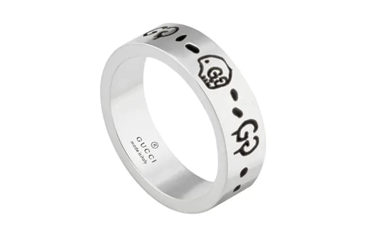 GUCCI Ghost Ring Small Silver 2