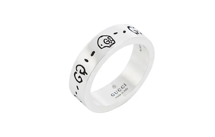 GUCCI Ghost Ring Small Silver 5