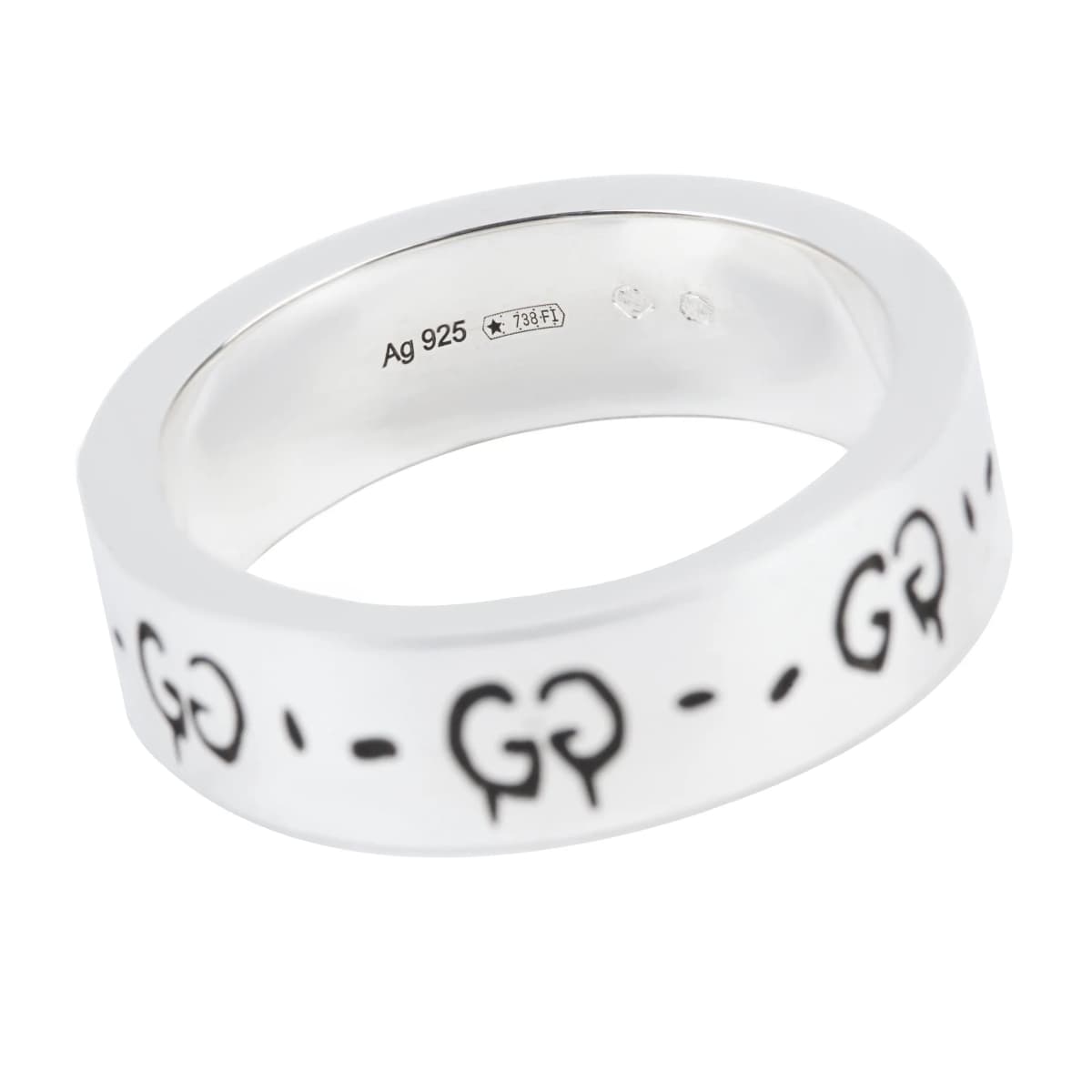 GUCCI Ghost Ring Small Silver 6