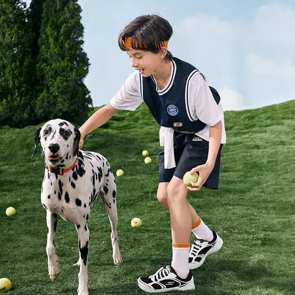 Skechers GO RUN Uşaq İdman Ayaqqabısı Ağ/Qara 11