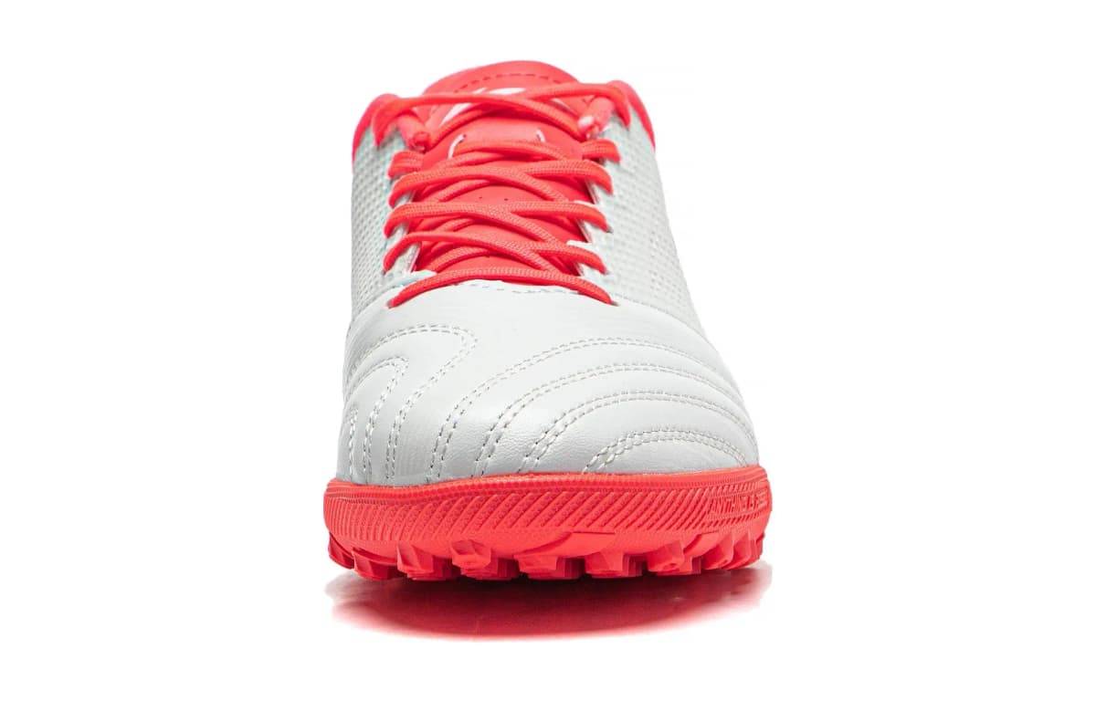 LiNing Cushioning Wear-Resistant Low-Top Kids' Soccer Shoes White Red Teenagers 5