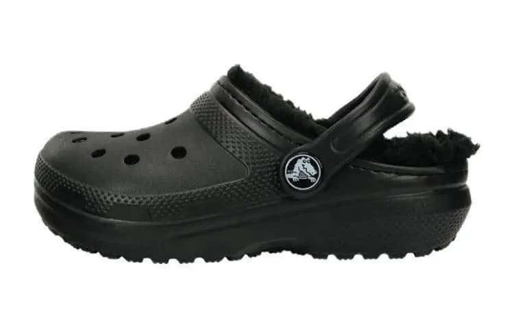 Crocs Classic Lined Clog K Warm Kids' Slippers Black Kids'