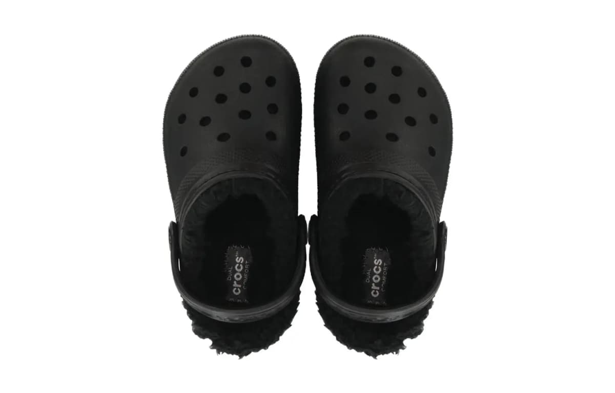Crocs Classic Lined Clog K Warm Kids' Slippers Black Kids' 3