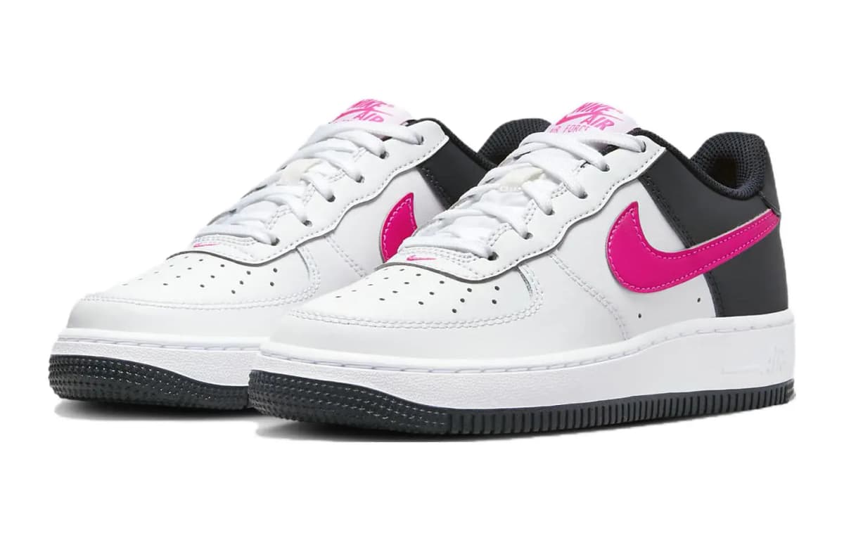 Nike Air Force 1 Uşaq Ayaqqabısı Ağ/Qara 3