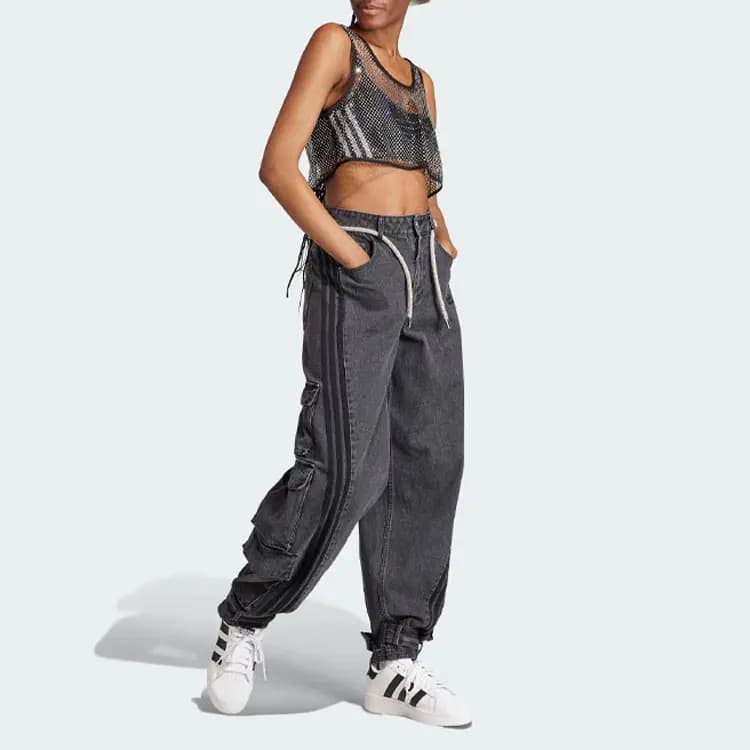adidas originals Adilenium Rhinestone Qadın Bra Top Qara 4